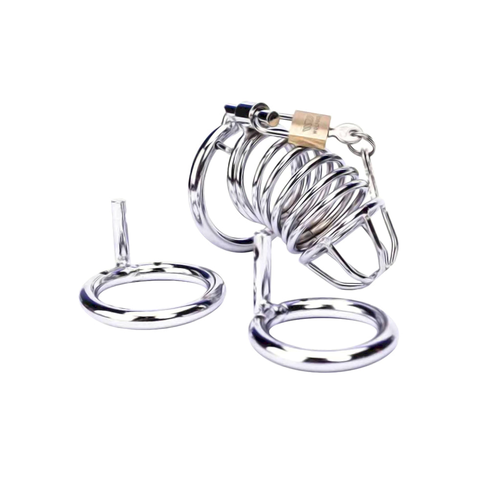 Snug stainless steel mancage symbolizes devotion, balancing power dynamics like a wedding band. Between fitment options, it blends blood's flow and control, ensuring security and comfort.