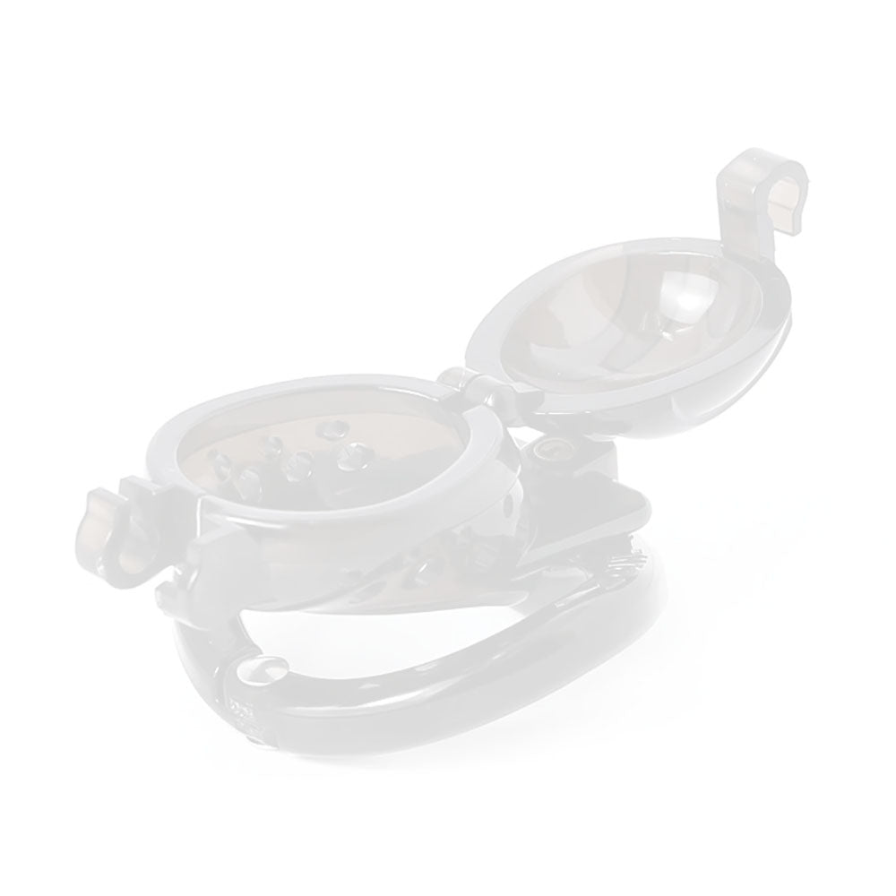 Tired of negative experiences with ill-fitting devices? The Lock, Stock, And cage is a ball-trap device that securely traps without the need for piercing. Its adjustable rings prevent testical slippage, ensuring your Sub stays locked and comfy!