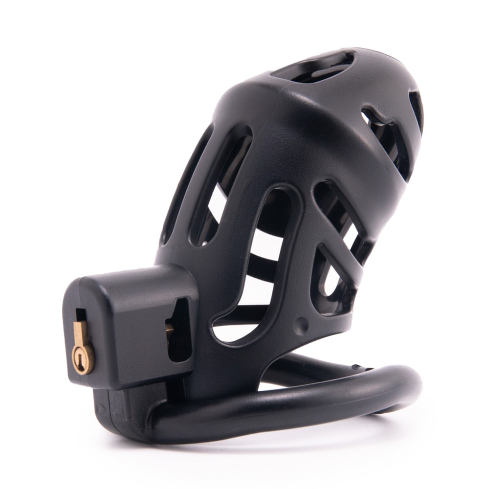 Experience control like never before with our ergonomically designed black cage. Its smooth resin mesh contours your body penis for a secure fit. The sleek color adds elegance, while the cold sensation enhances the thrill. Lock in pleasure with a device that's truly like a vice.