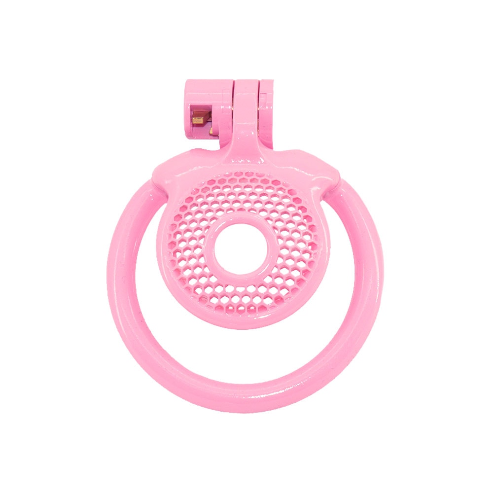 Lock your sissy cock in this flat pink. Invisible under black outfits, heels, bra, stockings, or even a bikini perfect for crossdressing beginners. Lightweight resin ensures comfort and discretion.