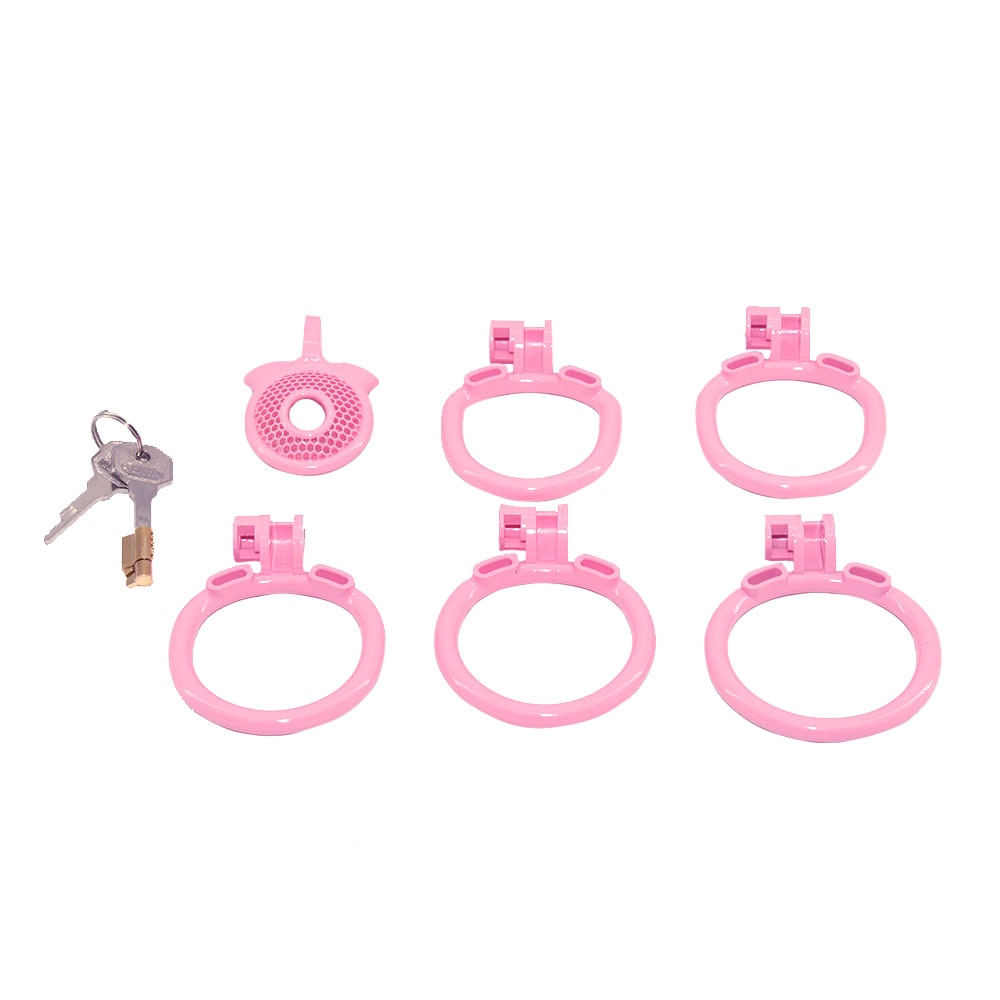 Lock your sissy cock in our silicone mesh cage. Its flat design lets you tuck comfortably, keeping you closed and discreet. Features an opening for easy cleaning and an optional anus attachment.