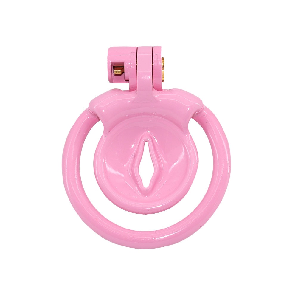 Lock your mini dick with our Sissy Pink Clit Flat Cock. This flat cock design, featuring a clit-like pee hole, drips with feminine allure. It's like a kiss of femininity you'll be eating up. Lips sealed, secrets kept embrace your sissy dreams today.