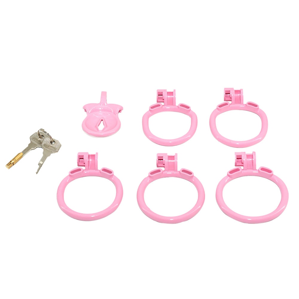 Embrace inverted Chastity with our Sissy Pink Clit Flat Cock cage. Designed for sissies male, this pink cage keeps you soft and secure. The clit-shaped pee hole feels like lips kissing you. Let your desires drip as you explore with a dildo.