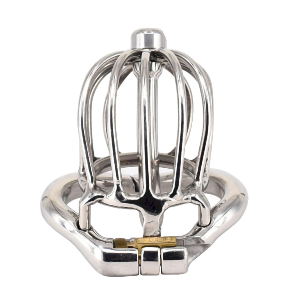 Discover the amazing world of chastity with this steel male chastity kit. Its regular birdkit design enhances virgin fantasies, maintains a healthy lifestyle, and discreetly remains under clothing.