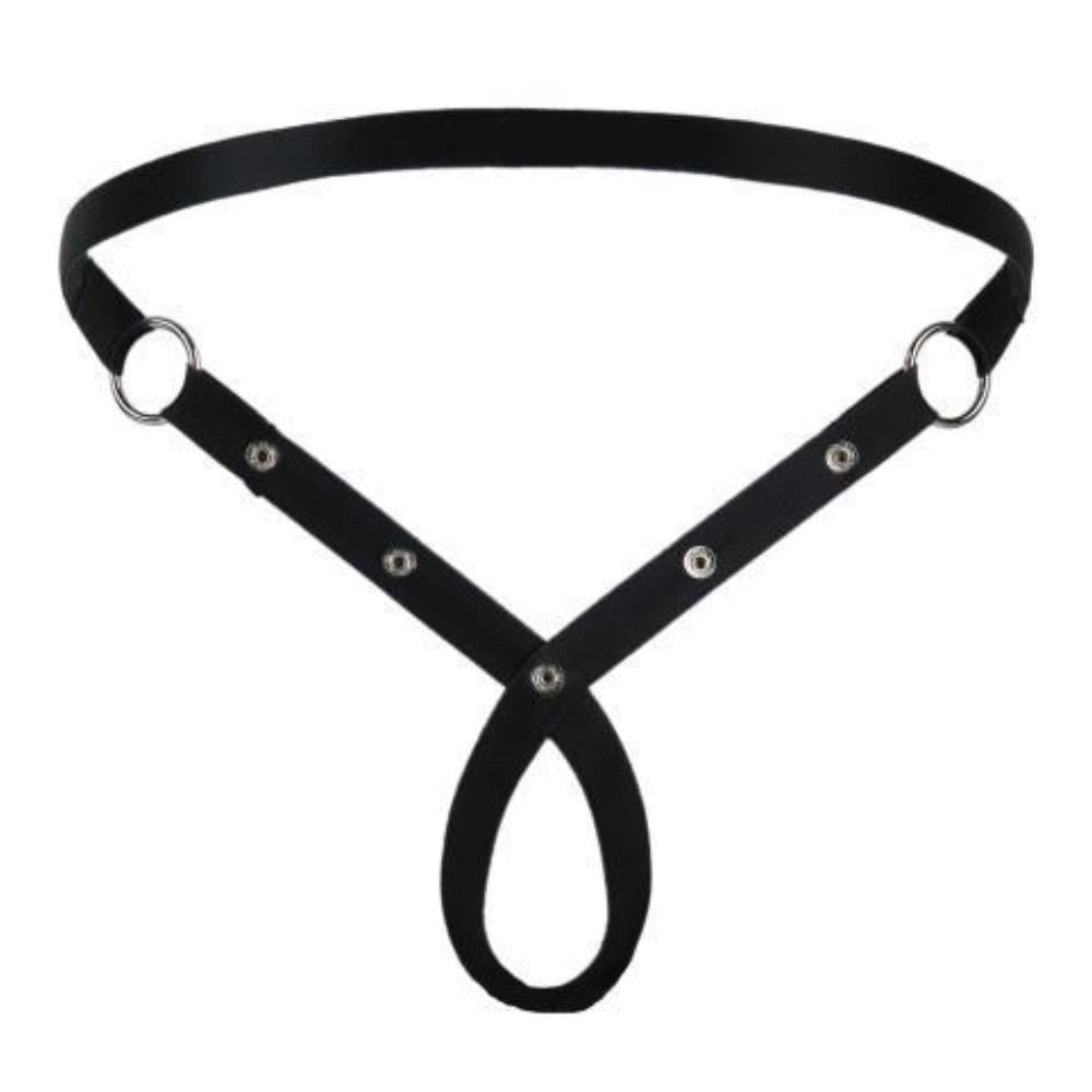 Unleash the thrill of BDSM with this breathable nylon sissy chastity belt. Adjustable straps ensure a snug fit, while metal loops add edge. Perfect for a night strapped down on the bed, feeling desires sliding and passion dripped onto exposed skin.