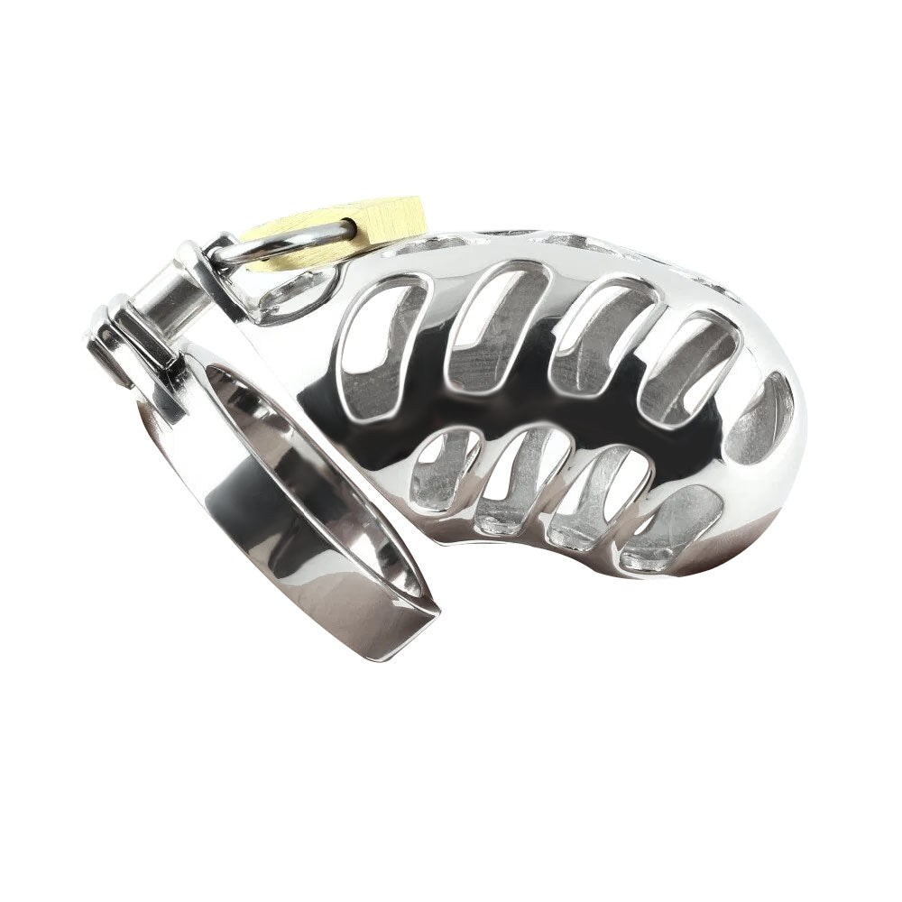 Discover a thrilling blend of outside exposure and deep connection with this cage. Experience stress-free, growing submission without injuries, enhancing your intimate dynamic.