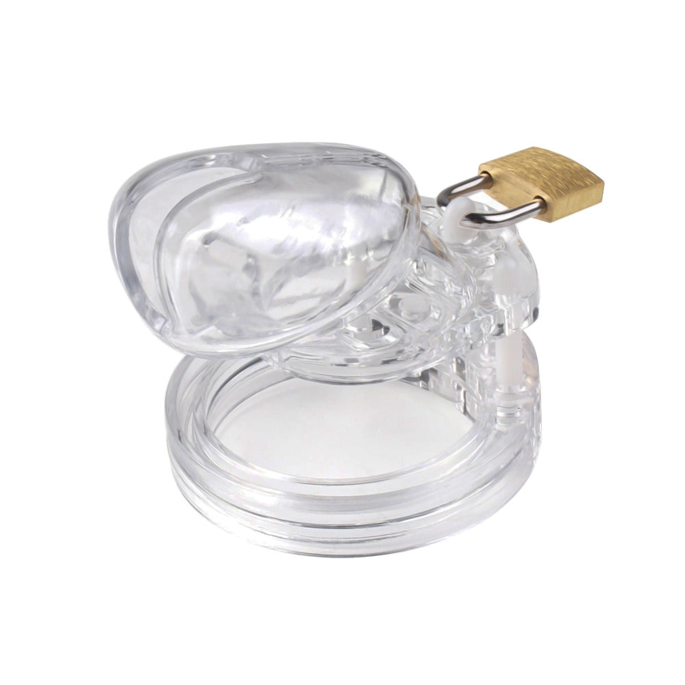 Don't miss the chance to serve your dom with our transparent chastity kit. This discreet device turns any loser into a devoted partner, embracing the role of a humble eunuch while enhancing intimacy and trust.