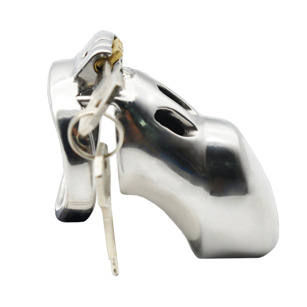 The Little Finger Lockthecock kit ties you to your desires, aroused and begging for a mere handjob. The heavy stainless steel ensures you miss any chance of freedom, reinforcing submissive control.