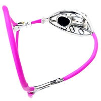 Metal Chastity Cage with G-String Belt