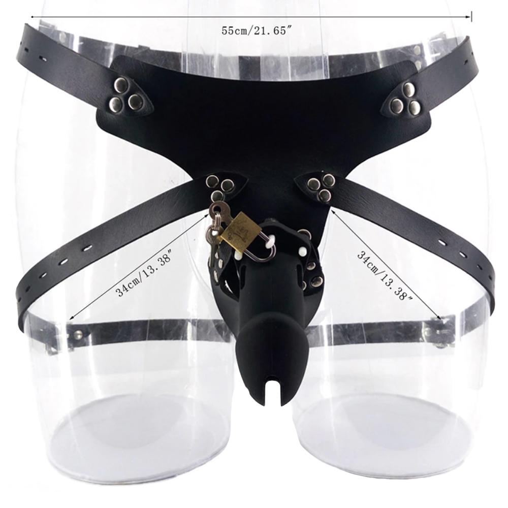 Experience ultimate control with our steel chastity belt male. This attachable cage sissy features adjustable belts to fit any waist size, ensuring comfort and security.