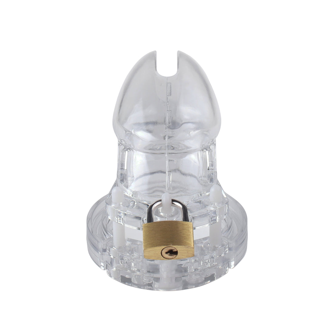 Introduce strict discipline with our 'Look But Don't Touch' transparent chastity cage. Ensure your boyfriend won't miss your commands, enhancing his acts of service. Perfect for couples valuing control and commitment.