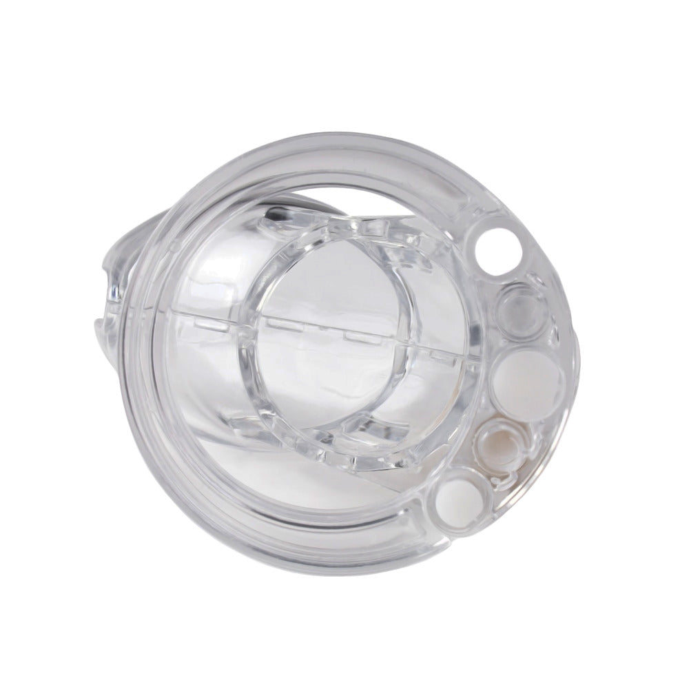 Experience strict control and heightened intimacy with our transparent chastity cage. Designed to serve your desires, it empowers feminine expression while ensuring your boyfriend won't miss a moment of anticipation.