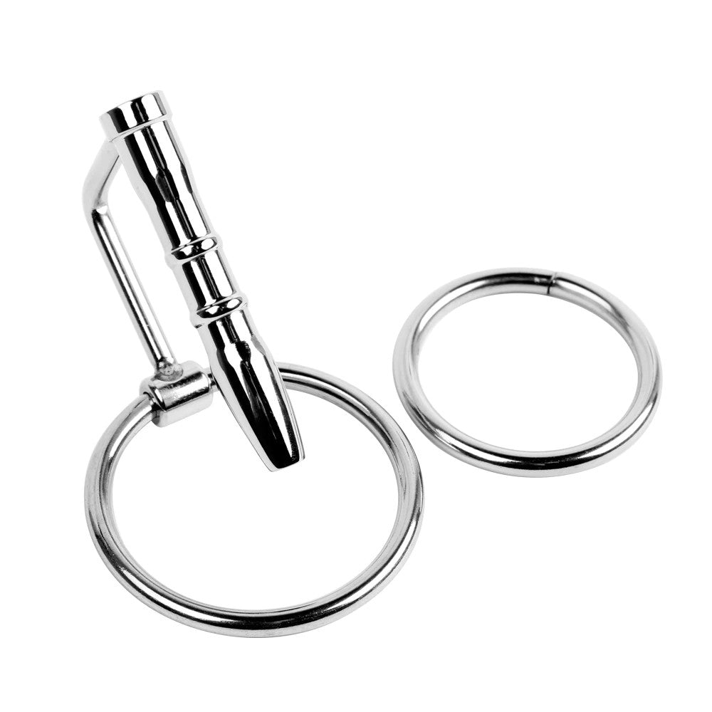 Experience the ultimate in urethra chastity with our largest ergonomic steel penis plug. Featuring rings and a spacer for a perfect fit, this kit ensures both comfort and security during use.