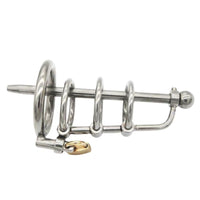 Extreme Urethral Sound Chastity Cage