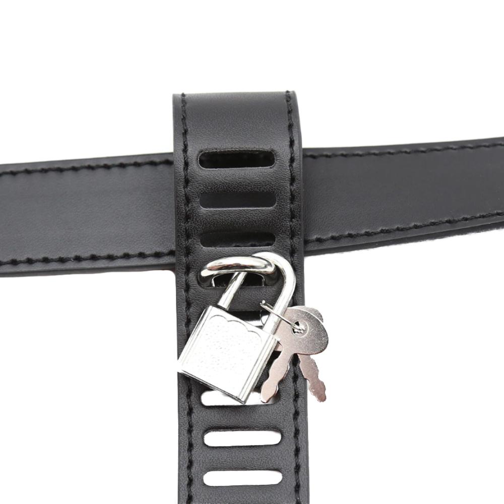 Discover the ultimate blend of comfort and control with our leather chastity belt. This provocative cage works seamlessly to secure your desires, thanks to adjustable belts that make the perfect fit possible. No more questions or second thoughts embrace a new level of intimacy today!