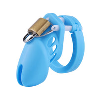 This silicone cage, perfect for power play, offers comfort and security with its hypoallergenic material. Slides on smoothly with lube, preventing chafing, enhancing your BDSM adventure.