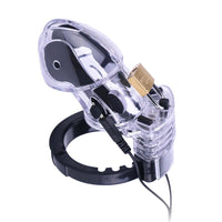 Upgrade your BDSM experience with our product: an electrifying e-stim chastity cage crafted from surgical-grade materials for ultimate comfort. Experience the thrill of a shock with improved design and connectivity.