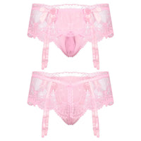 Sissy Black Erotic Lace Panty for Men