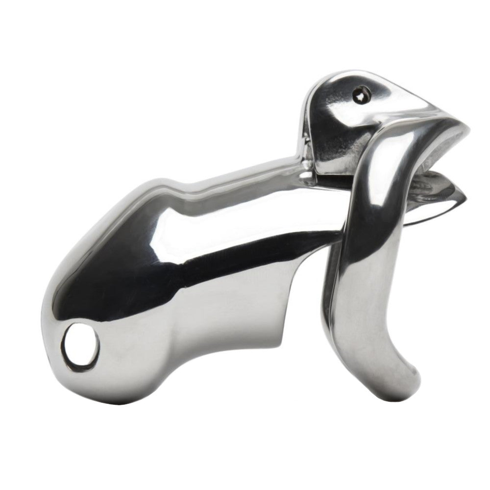 Immerse yourself in a world of fantasy with our long device. Crafted from high-quality metal, this metal male cage symbolizes the ultimate contract between you and your keyholder, making every moment a motivation to deepen your connection.