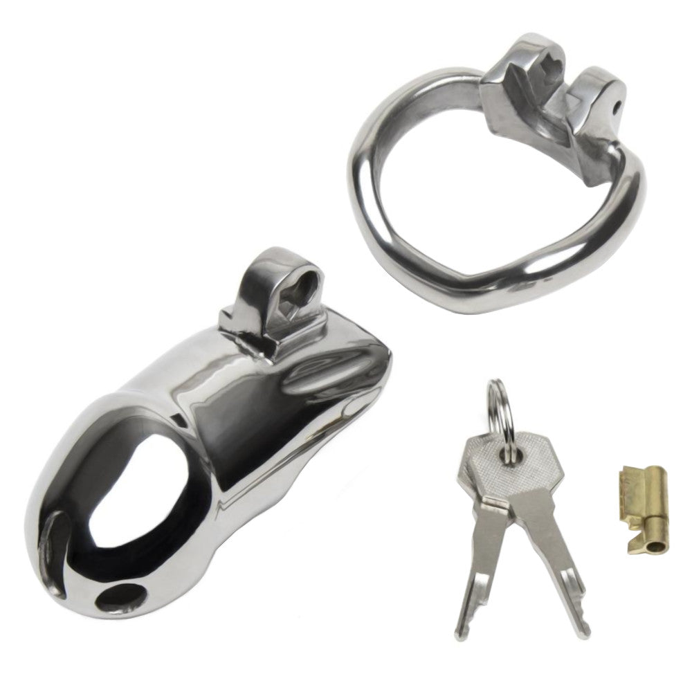Embrace a new level of control with our LockTheCock kit steel device. Crafted from high-quality stainless chastity materials, it's designed for secure wear. Pair it with your favorite panties, bikini, panty, or bra to enhance your intimate experience.
