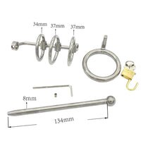 Extreme Urethral Sound Chastity Cage