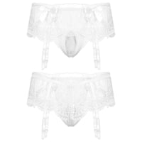 Sissy Black Erotic Lace Panty for Men