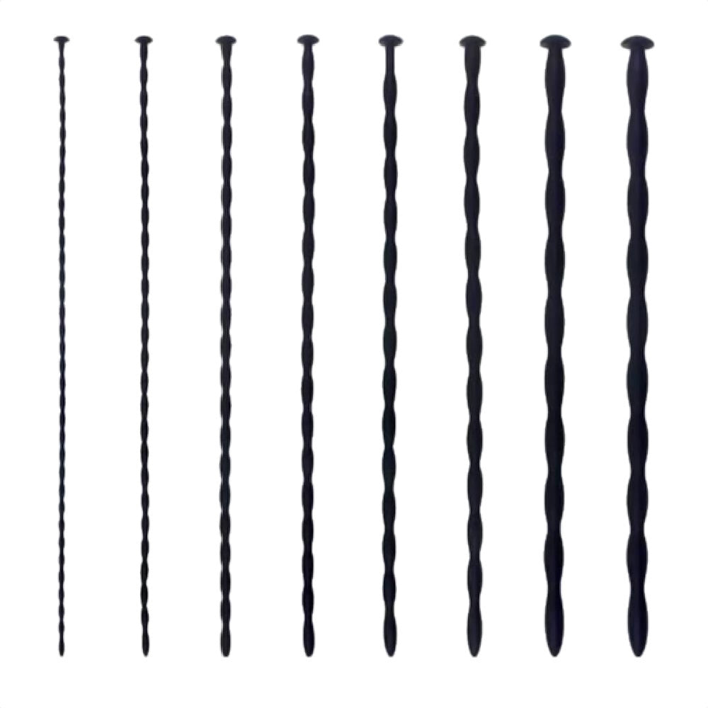 Embark on a unique urethra chaste journey with eight silicone wands, each varying in length and thickness. These beaded marvels place you under enticing sensations, inverting traditional norms. Ideal for exploring the depths of inny pleasure within your inner realm, this kit promises diversified delight for solo or partnered play. Uncover the true meaning of personal exploration with confidence and comfort, while embracing a new level of control and fulfillment.