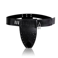 Vegan Leather Woman Vaginal Chastity Belt