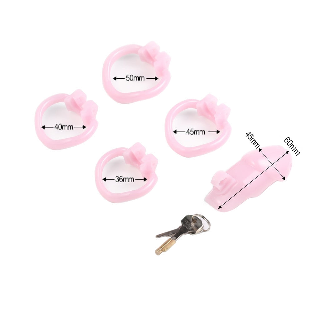 Unlock your submissive side with this cock kit flat resin device, designed for comfort and security. Featuring a closed design, it effortlessly ties outward desires to a burning sense of femininity. Ideal for subtle feminization and discreet public wear, it secures elegantly with a sliding mechanism.