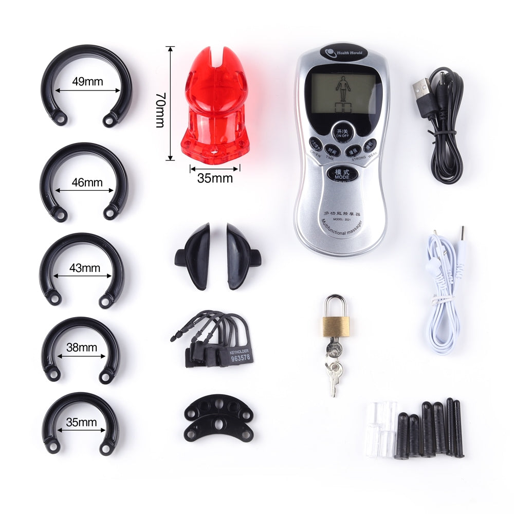 Dive into domination with our cock cage metal design, featuring an inflatable butt plug and attachable tail for a perfect head-turning experience. Ideal for adventurous exploration!