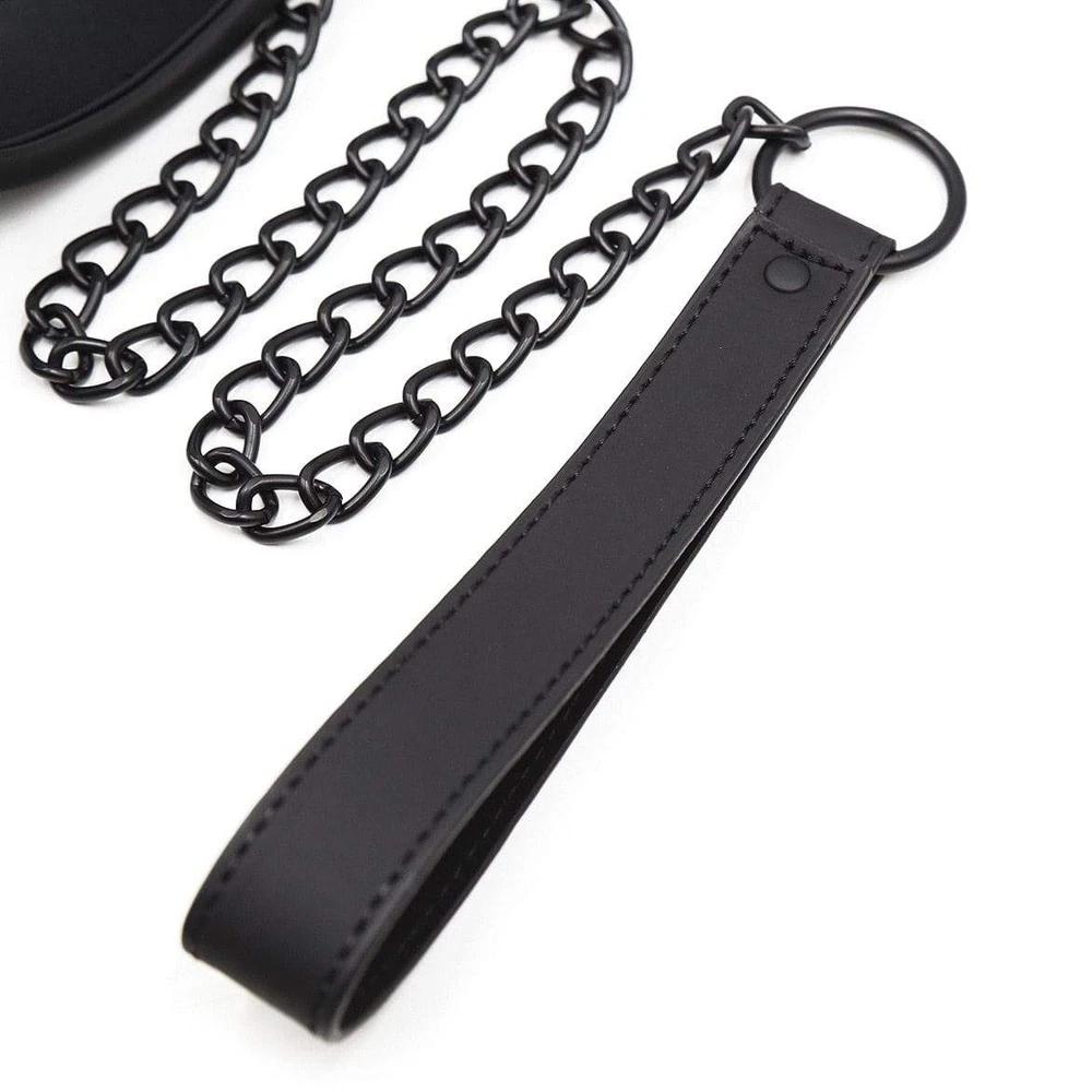 Experience the allure of dominance with our Seductive Black BDSM Chastity Training Collar. This sexy accessory adds irresistible charm without any shame. Picture him wearing it, finding new depths of submission. As one customer quotes, It's a very sexy and classy collar. Get yours now!
