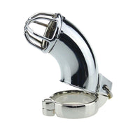Indulge in Sevanda's nautilus-inspired bondage with this metal. Its rigid design exposes the ass penis area, elevating restraint and alluring sensation.