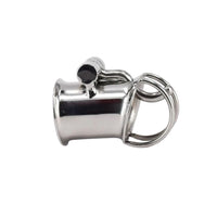Prince Albert Piercing Chastity Cage