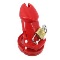 Little Red Plastic Chastity Cage Restraint