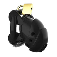 Discover the ultimate blend of security and comfort with the ergonomic, curved Black Prisoner model. Featuring optional spikes for a punishing twist, it's ideal for long-term Chastity, ensuring control and submission.