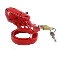 Little Red Plastic Chastity Cage Restraint