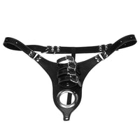 Unleash deeper desires with this leather device. The stretchable strap adjusts comfortably, while the belt's girthy dildo and nubbed textures enhance BDSM dynamics. Perfect for discreet explorations!