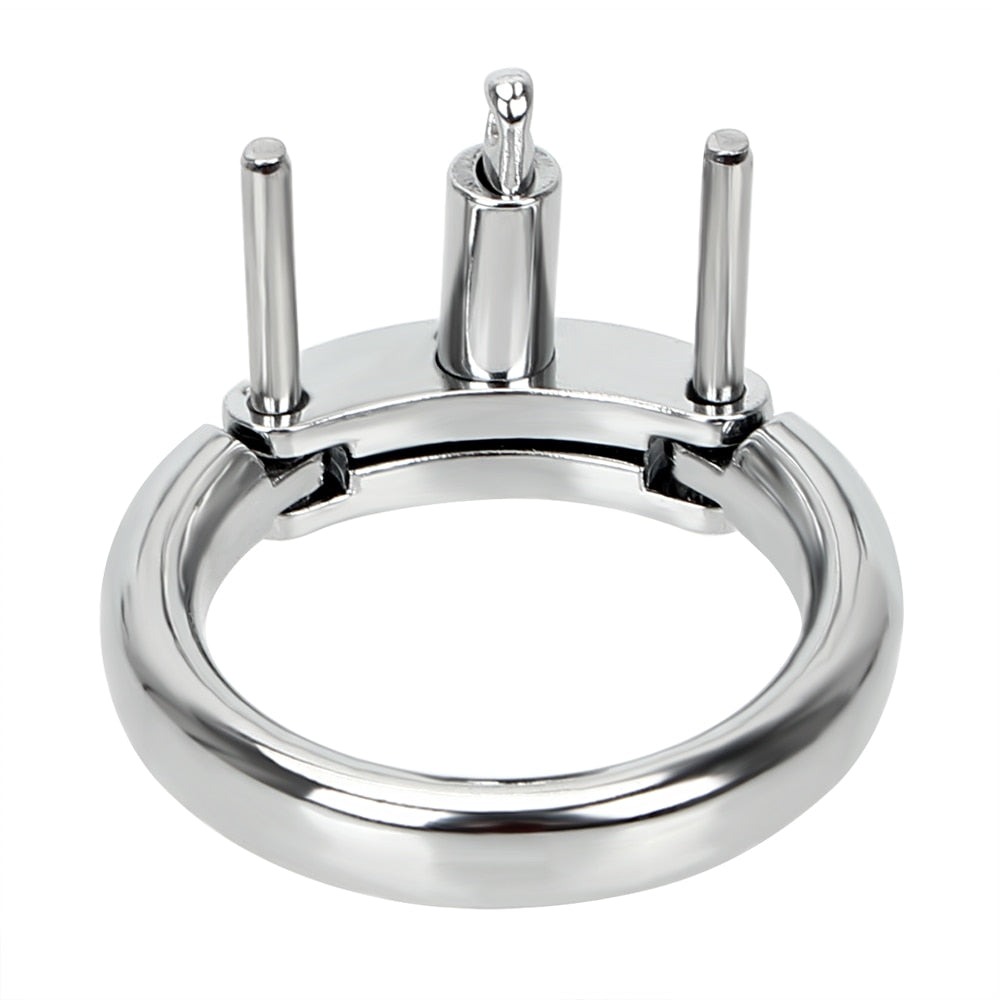 Elevate your restraint experience with our cock rings, expertly crafted from surgical-grade chrome. Compatible with the Jailhouse Cock Metal Cage, they ensure bespoke comfort with sizes from 1.58†to 1.97". Ideal for discreet wear, these durable, stylish rings meld security with style, offering a true jailhouse aesthetic. A must-have for any metal penis cage setup, they deliver unparalleled comfort and safety, ensuring your cuckold penis is securely and comfortably encapsulated.