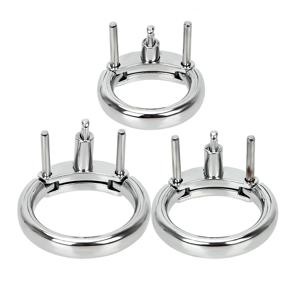 Experience unmatched comfort and durability with this sleek silver ring, crafted for the Jailhouse cage. Its chrome-like finish and camo concealment provide a snug, discreet fit similar to a speedo. Ideal for huge male chastity pursuits, this stainless dick accessory ensures security, blending seamlessly with your lifestyle.