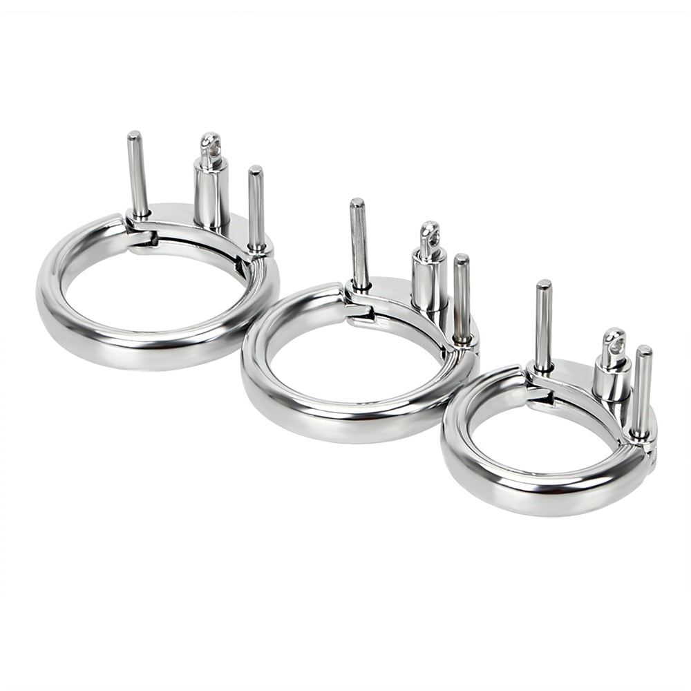 Order the Accessory Ring for the Pinned Prince(ss) Metal Cage for precise inch measurement fit. With detailed instructions, ensure comfort in estim chastity kit and sounding chastity scenarios.