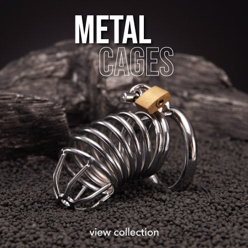 Metal chastity cage collection