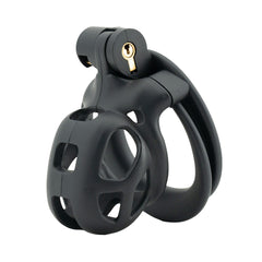 Unlock new levels of hurt chastity with the Dark Cobra Male cage. Rated for electrosex pleasures, this device keeps your boyfriend in check. See pics and illustrations for this ultimate control experience.