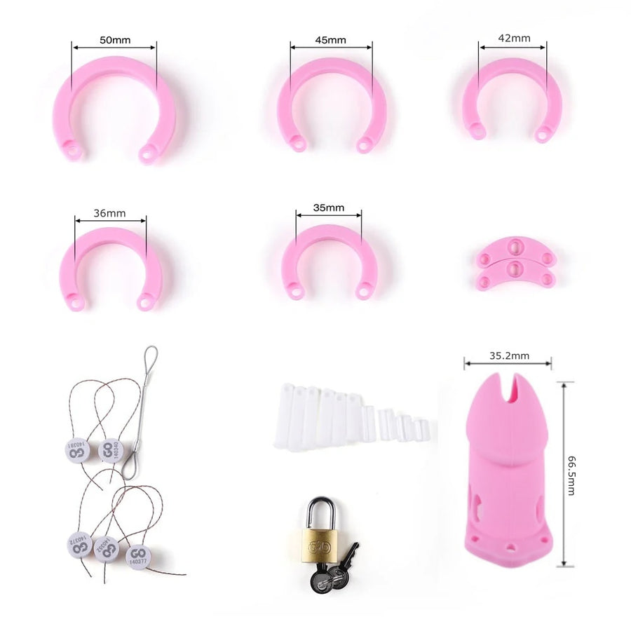 Sissy Silicone Chastity Cage
