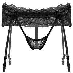 Unleash your sissy side with our lace bikini perfect beneath shorts or a swimsuit. The delicate lace and snug waistband enhance your bottom's allure, making every shirt feel daring.