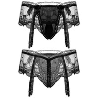 Sissy Black Erotic Lace Panty for Men