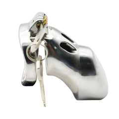 The Little Finger Lockthecock kit ties you to your desires, aroused and begging for a mere handjob. The heavy stainless steel ensures you miss any chance of freedom, reinforcing submissive control.