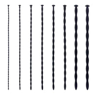 8pc Beaded Silicone Urethral Sound