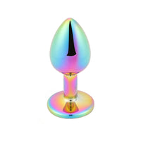 Naughty Girl's Neo Chrome Rainbow Jeweled Plug