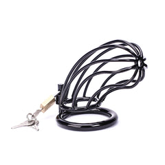 Embrace control and comfort with our stainless steel cage. Designed to prevent leaks and drips, it features an ergonomic shape that allows easy peeing without mess. Keep cuming under control while ensuring hygiene and security.