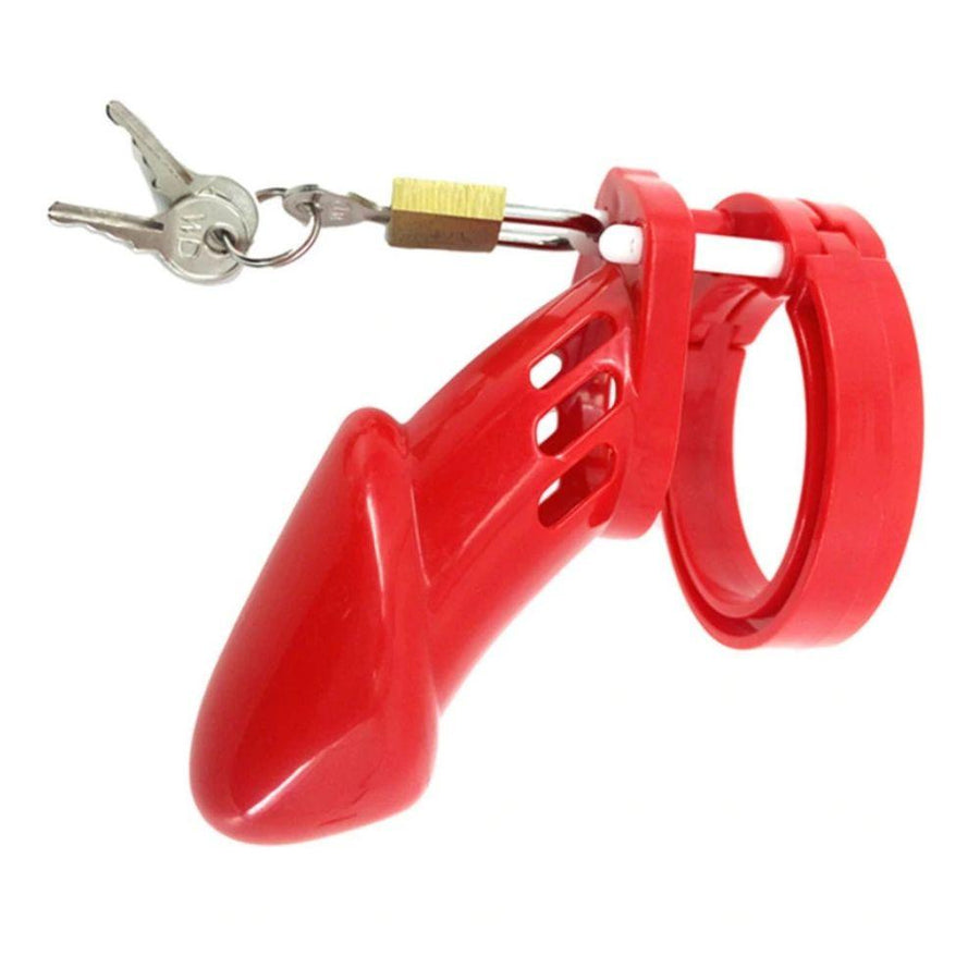 Little Red Silicone Cock Cage Restraint